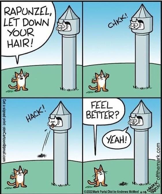 off the mark com by Mark Parisi RAPUNZEL LET DOWN s YOOR fi HAIR T offthemarkcom