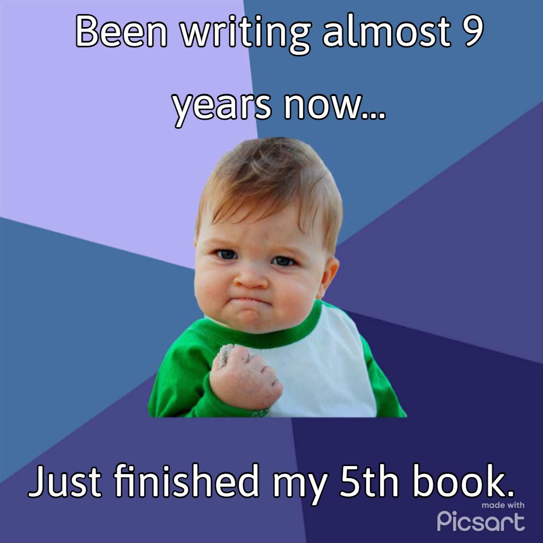 Been witifhelnes e Just finished my 5th book Picsart