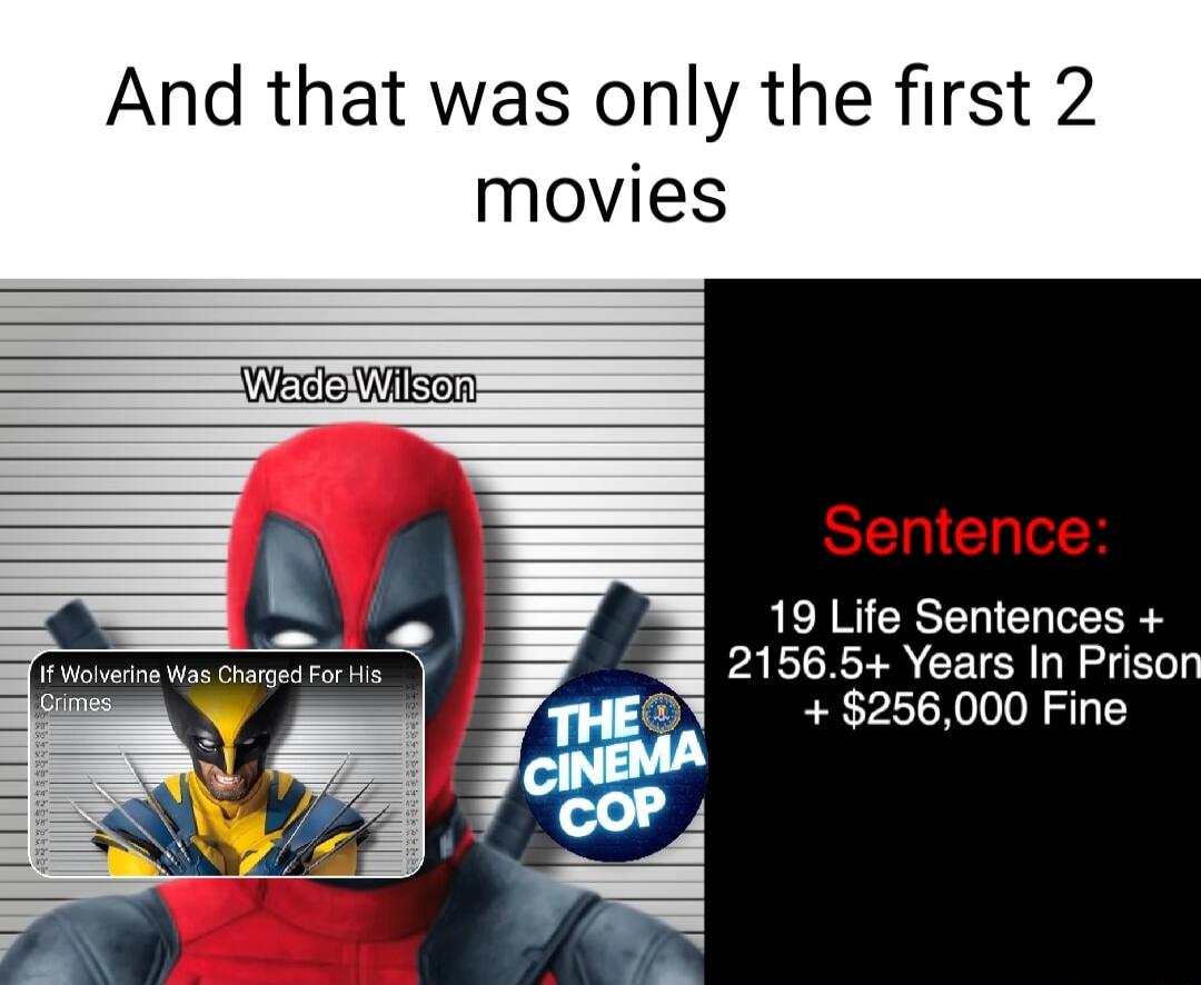 And that was only the first 2 movies SELICH VY 19 Life Sentences 21565 Years In Prisol 256000 Fine