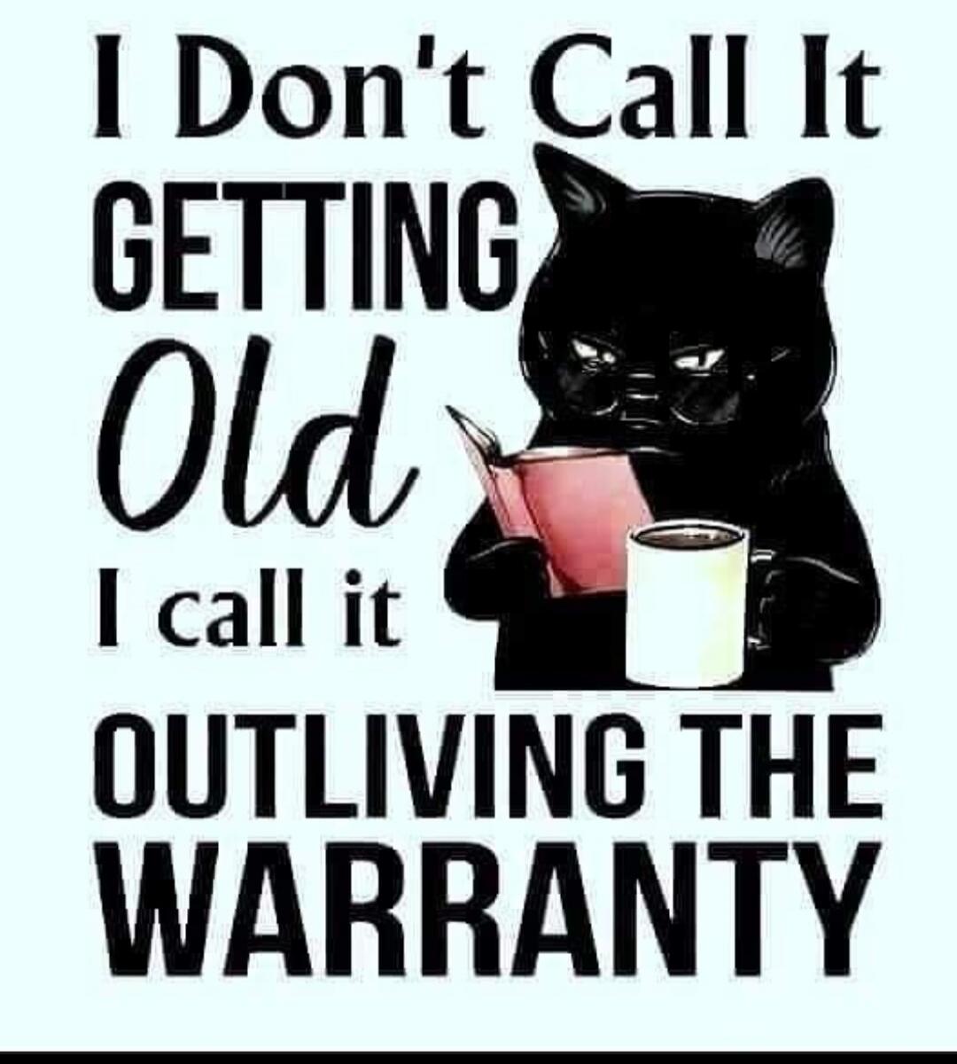 I Don't Call It GETTING Old I call it OUTLIVING THE WARRANTY