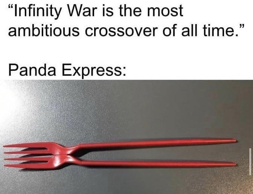 Infinity War is the most ambitious crossover of all time Panda Express