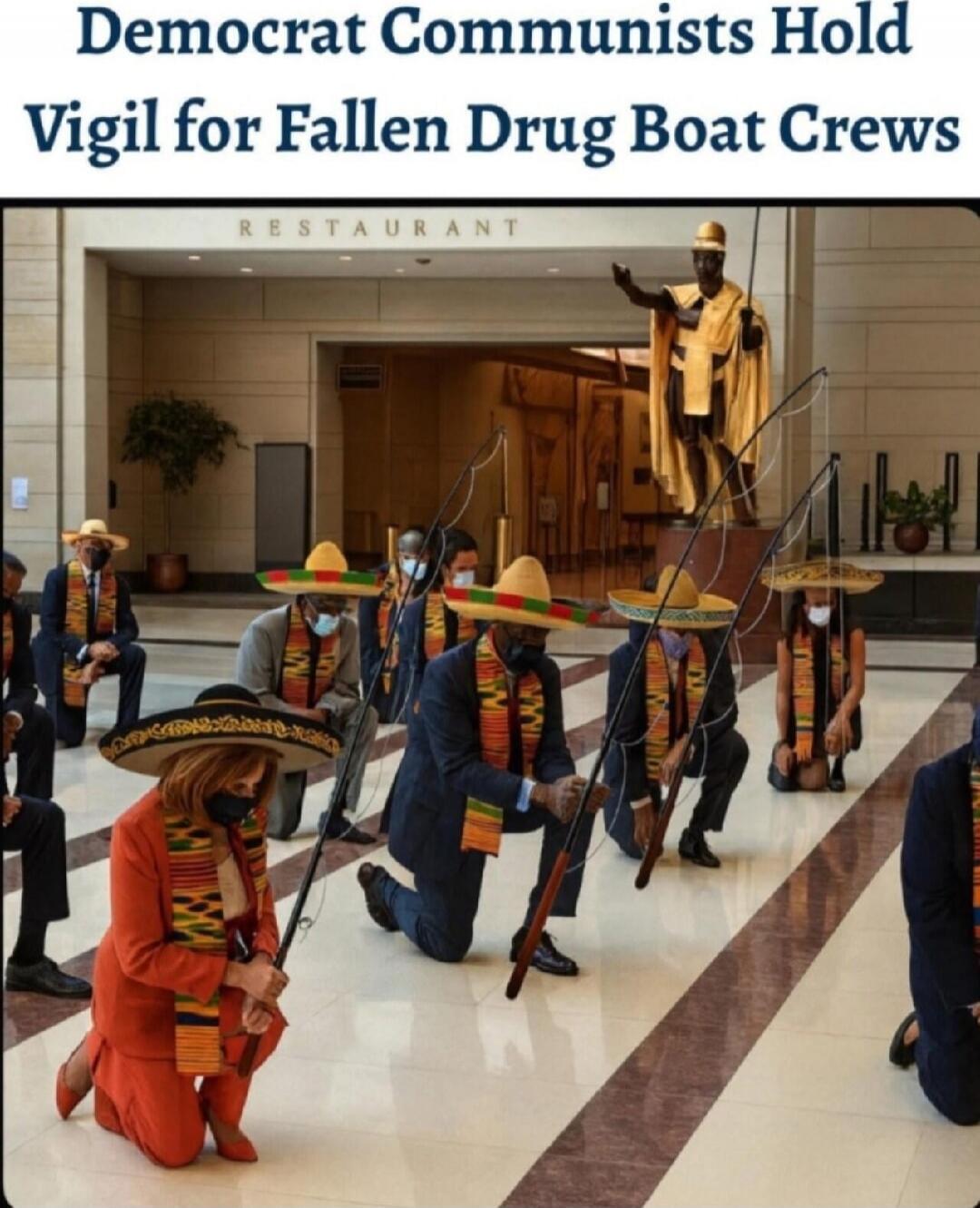 Democrat Communists Hold Vigil for Fallen Drug Boat Crews