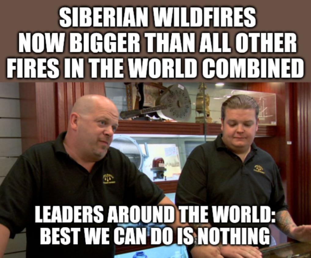 SIBERIAN WILDFIRES NOW BIGGER THAN ALL OTHER FIRES IN THE WORLD COMBINED B A LEADERS Allllll NDTHE WORLD BEST WE CAND nlsmmnm