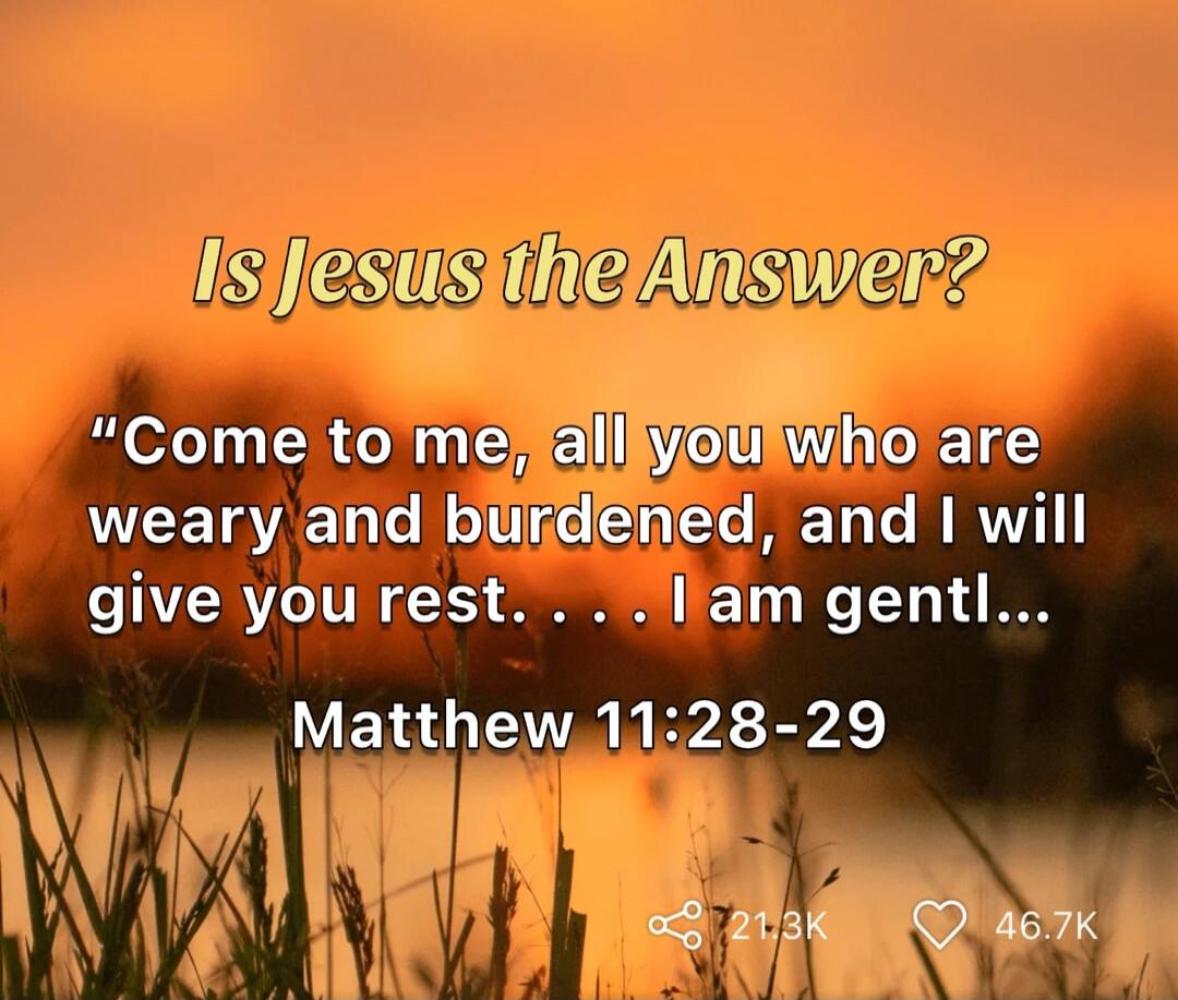 Is Jesus the Answer? 