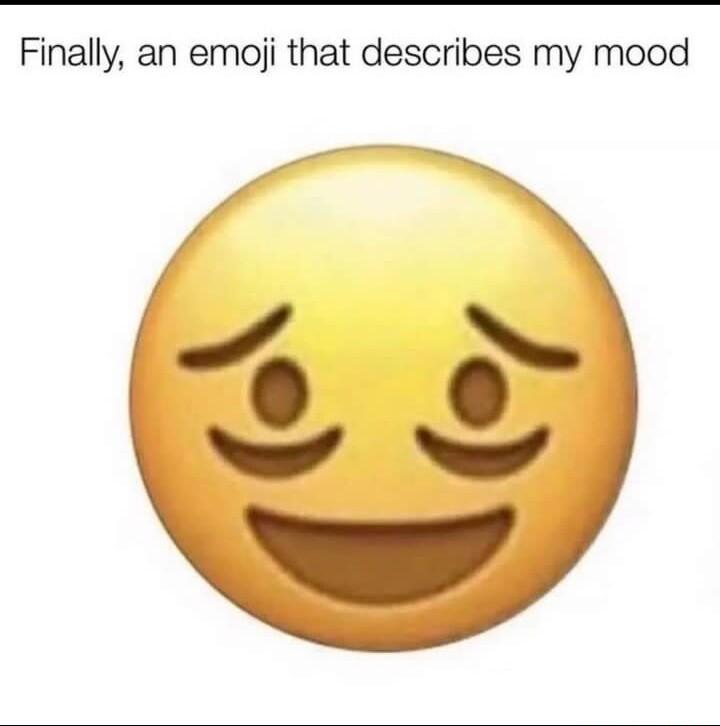 Finally an emoji that describes my mood