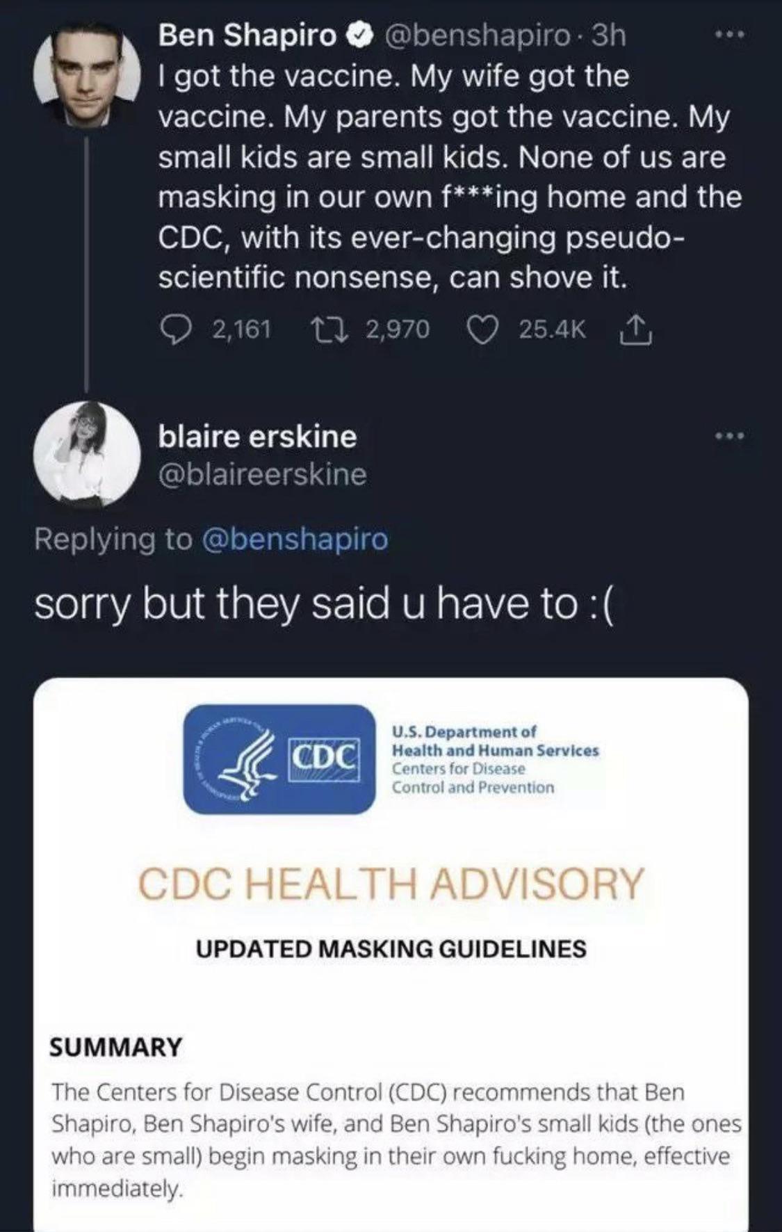 CERELETIX XE apiro 3h Welol s RV ool My wnfe got 1 P Tolol g Y VA o 1 Yg l e i SRVZ Telei o T 0 VLY small kids are small kids None of us are masking in our own fing home and the CDC with its ever changing pseudo scientific nonsense can shove it blaire erskine l ENEEES D 71 2410 a te Sl aVA oIV RIS VA e AVR o VSR o M US Department of Health and Human Services UPDATED MASKING GUIDELINES SUMMARY The 