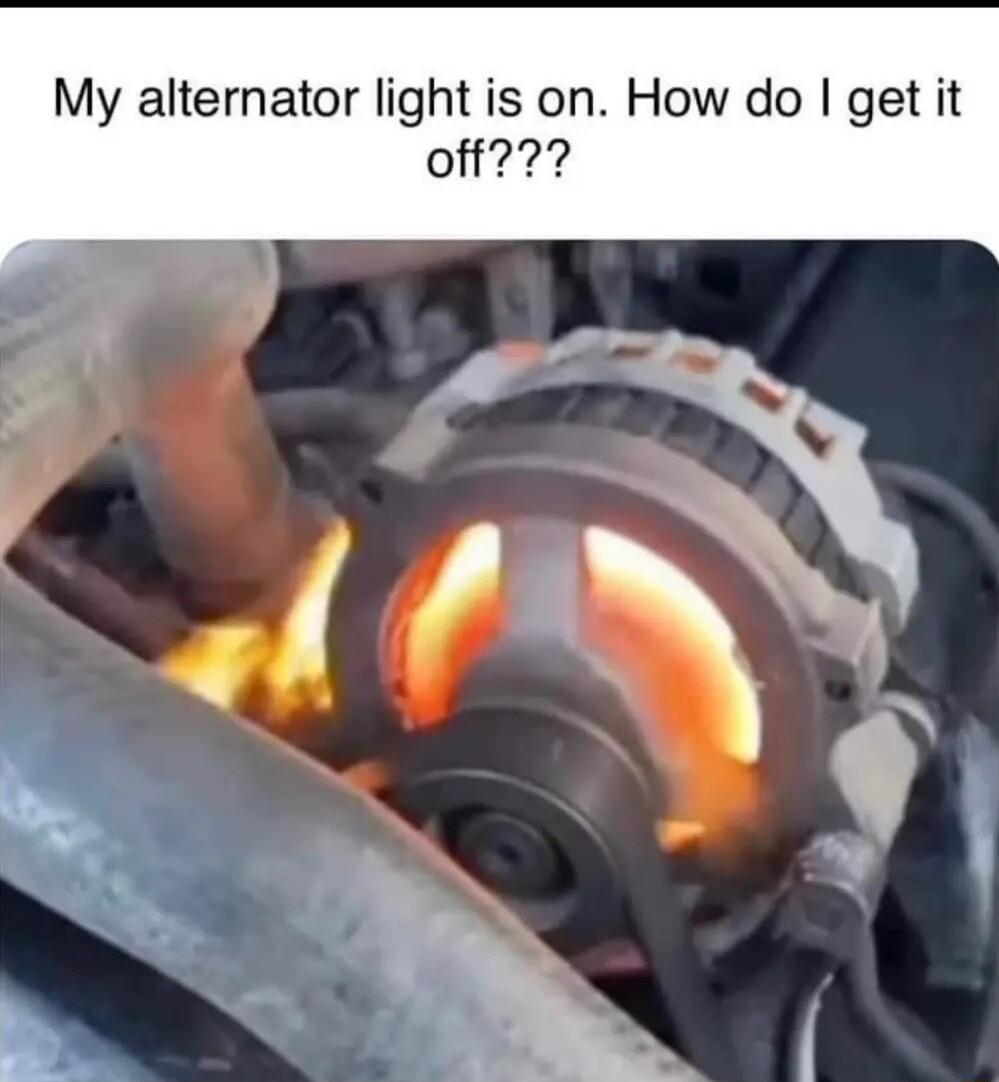 My alternator light is on How do get it off