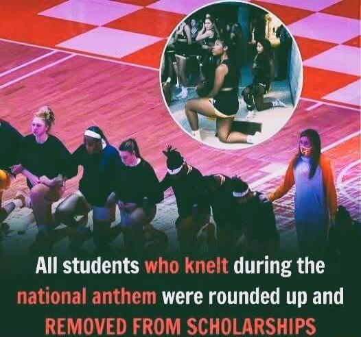 y o M e d B All students who knelt during the RENGRENERTG R CR O G LT ED T REMOVED FROM SCHOLARSHIPS