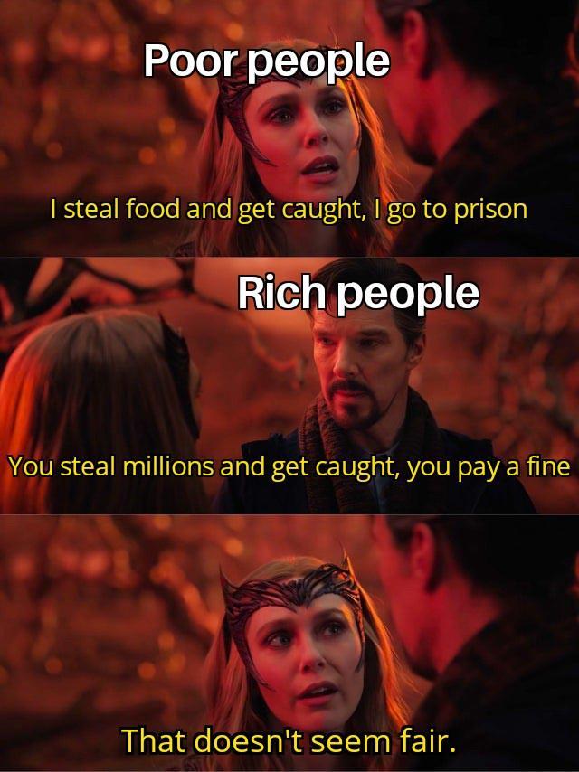 xloTol o1Yo o IS CEIRelele e Tale f e Ug A eR R ol ly Rich o1To o You steal millions and get caught you pay a fine That doesnt seem fair