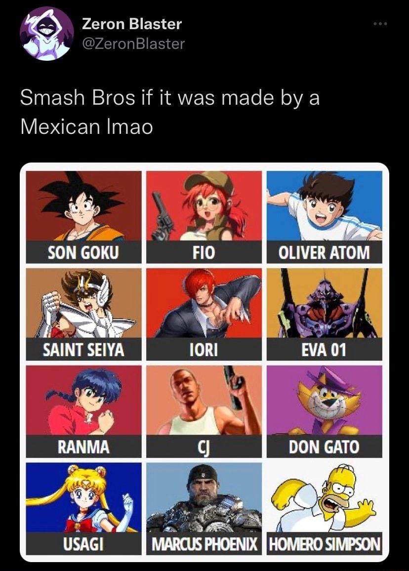 g Zeron Blaster Smash Bros if it was made by a Mexican Imao