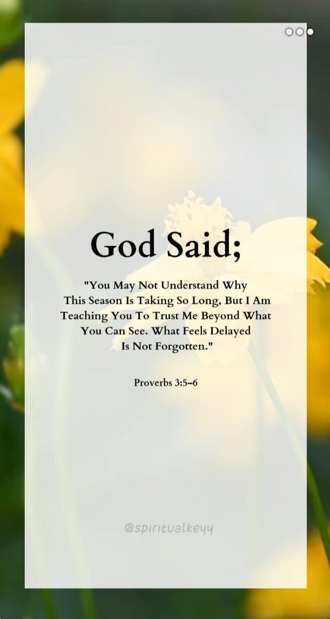 God Said; 