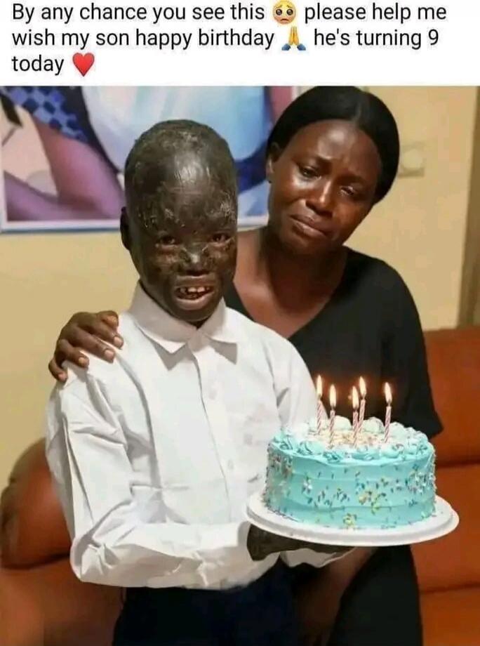 By any chance you see this 🥺 please help me wish my son happy birthday 🙏 he's turning 9 today ❤️