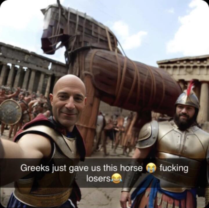 L g 4 Greeks just gave us this horse fucking losers R