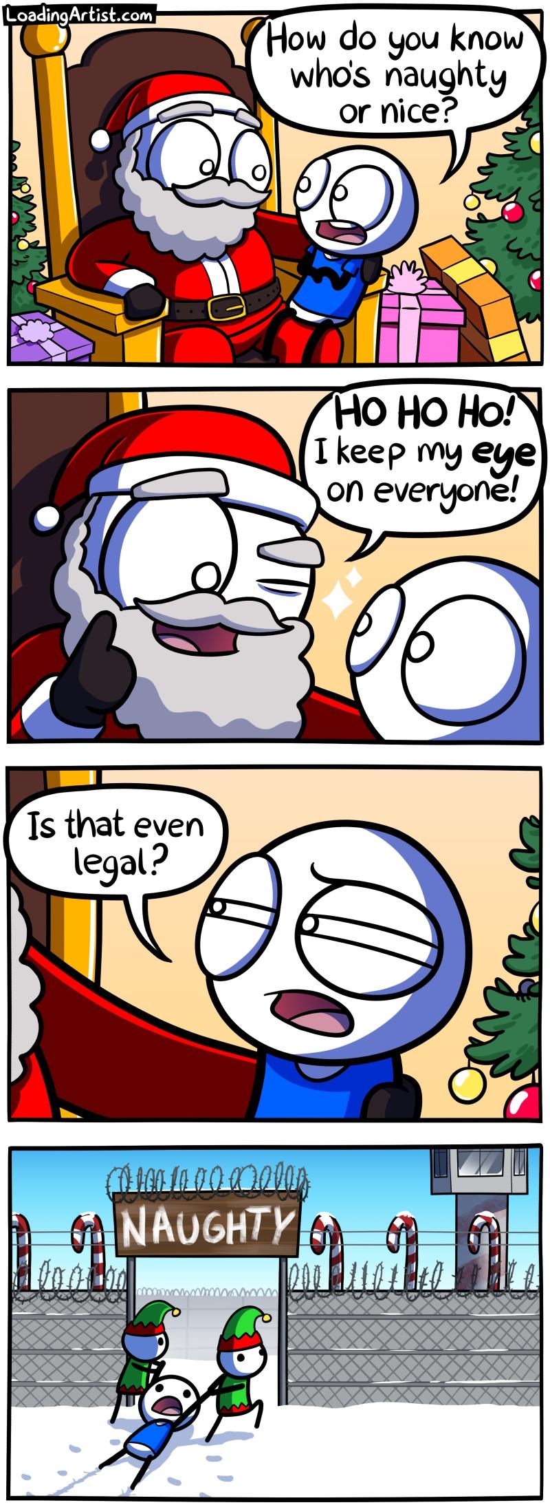 How do you know whos naughty N__Or nice Tkeep My ee on everyon S LoadingArtistcom Bonus panels on Patreon