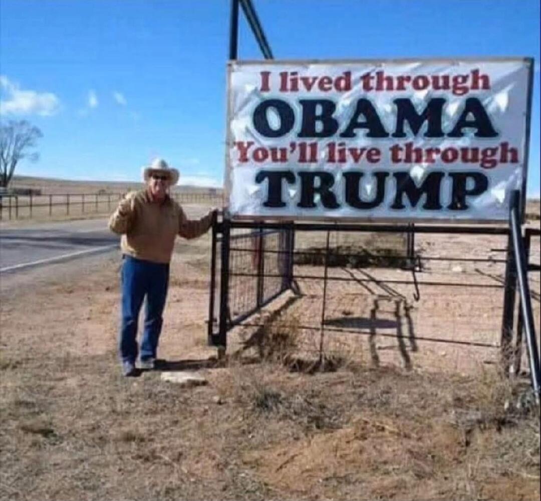 I lived through OBAMA You'll live through TRUMP