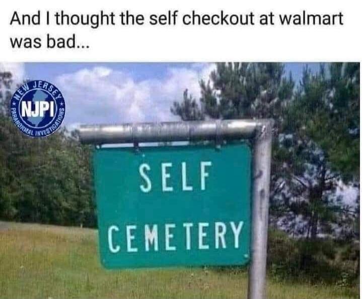 And I thought the self checkout at walmart was bad...