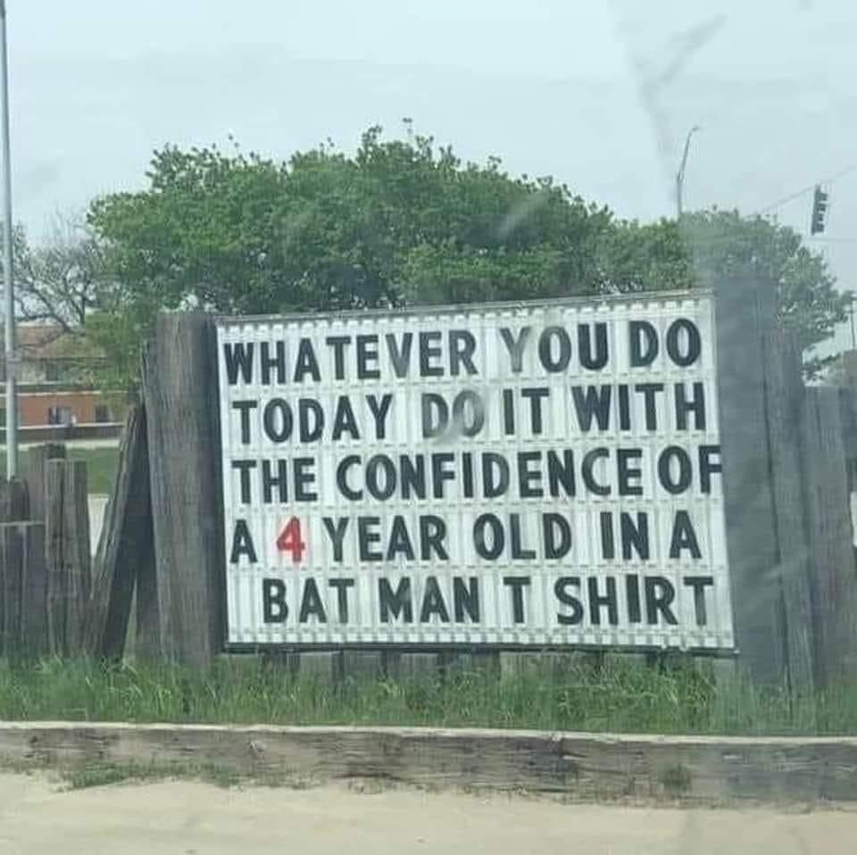 THE CONFIDENCE OF A 4 YEAR OLD INA BAT MAN T SHIRT