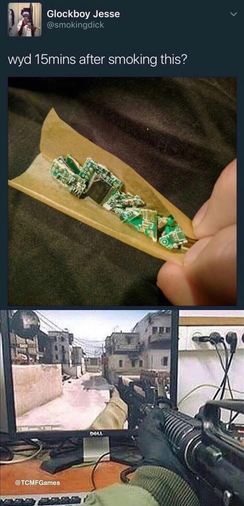 Wl Glockboy Jesse v smokingdick wyd 15mins after smoking this