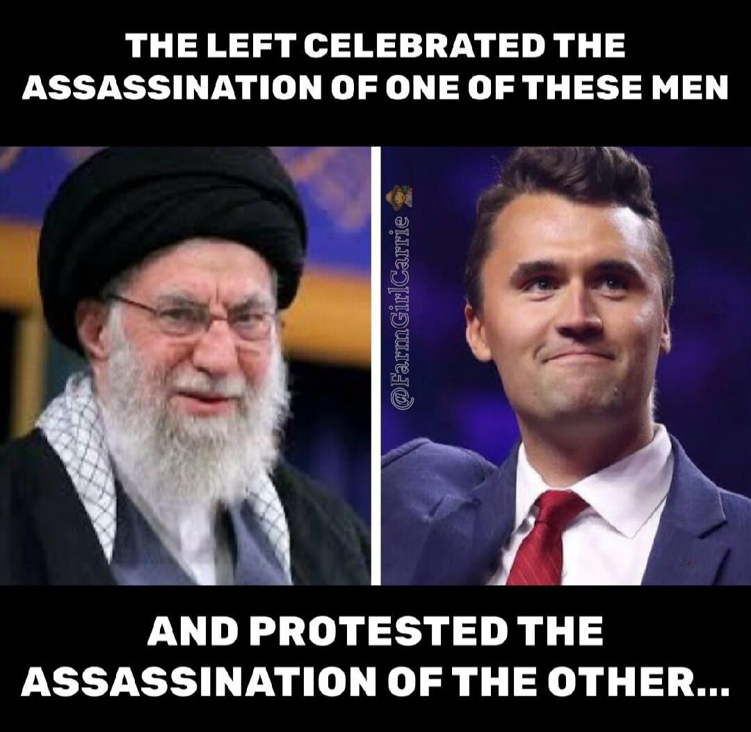THE LEFT CELEBRATED THE ASSASSINATION OF ONE OF THESE MEN
AND PROTESTED THE ASSASSINATION OF THE OTHER...