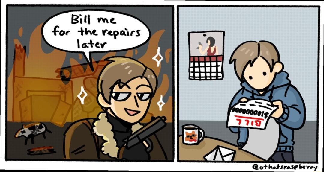 Bill me For hne repairs leter