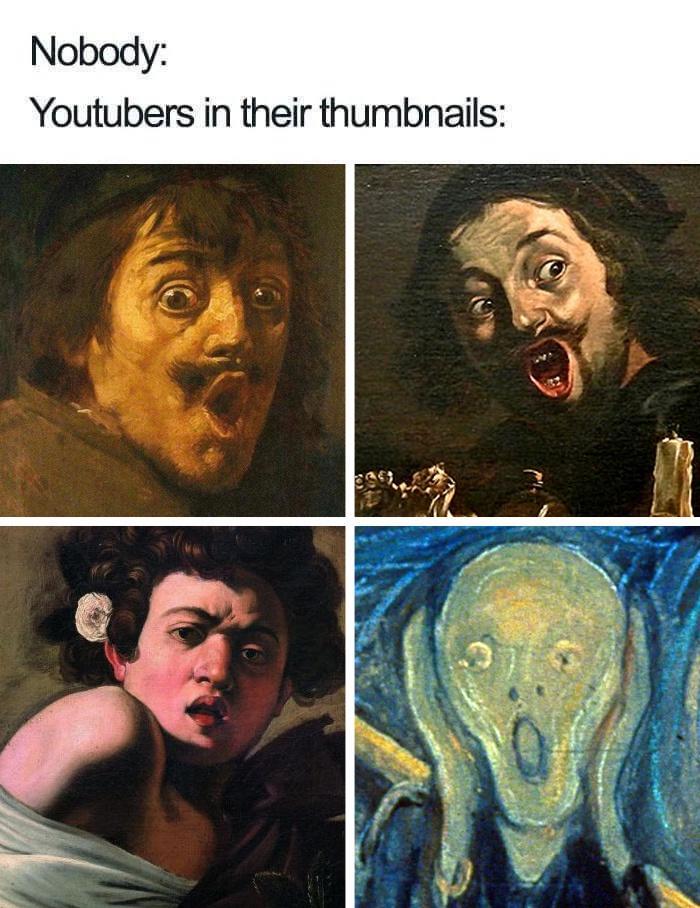 Nobody Youtubers in their thumbnails