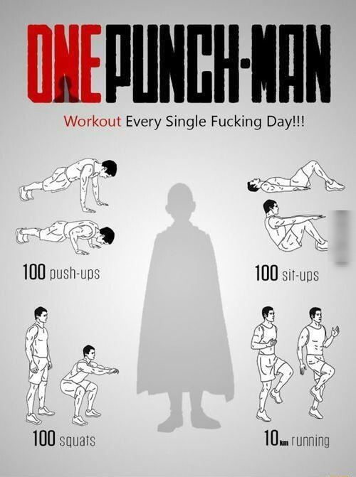 Workout Every Single Fucking Day 4 il 100 push ups 100 sir ups 8 Y 100 s 100