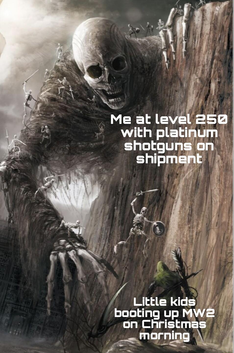 Fi 1 i IIeiatll lell 258 with platir shnlgun 11 ERTEL i Vi M o ltle kldsir ooting up MW2 on IIErIsptms i _emur_nlg_n 4