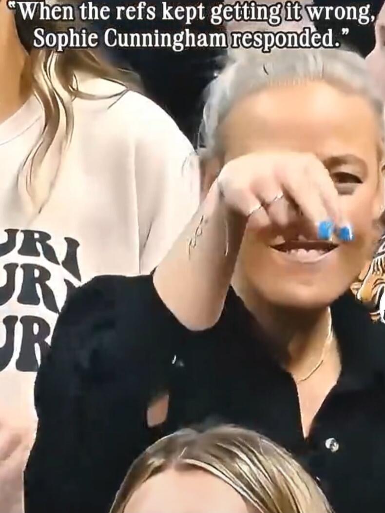 When the refs kept getting it wrong, Sophie Cunningham responded.