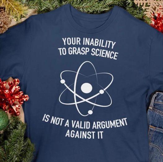 YOUR INABIL 7y T0 GRASP SCIEN Shor g ypup proumeNs AGAINST IT