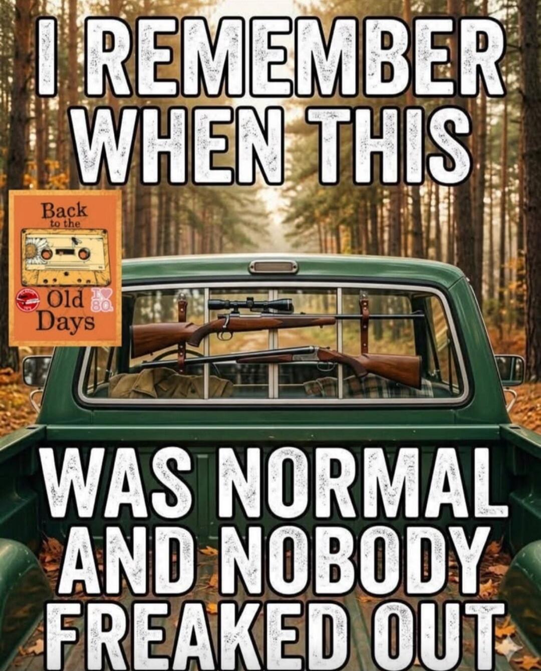 I REMEMBER WHEN THIS WAS NORMAL AND NOBODY FREAKED OUT. Back to the Old Days. I love 80s.