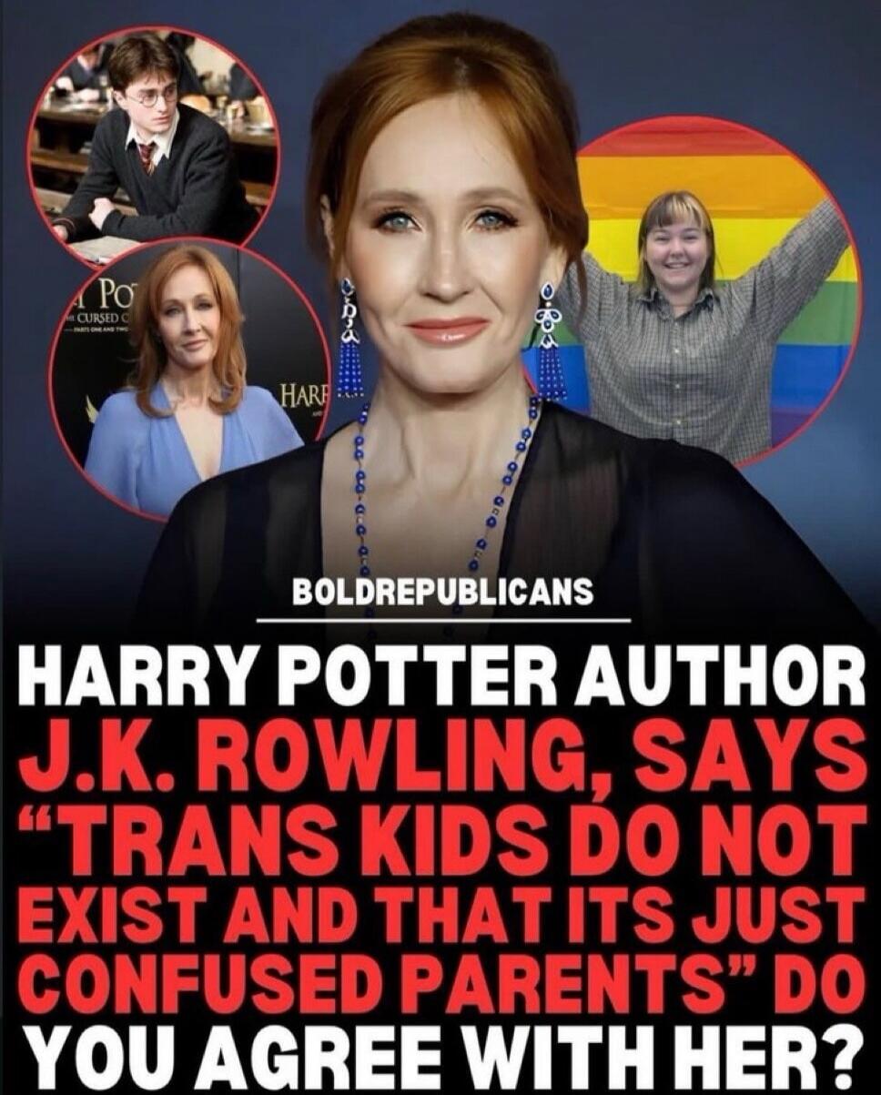 BOLDREPUBLICANS HARRY POTTER AUTHOR J.K. ROWLING, SAYS 
