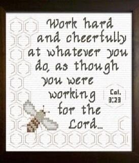 Work hard and cheerfully at whatever you do, as though you were working for the Lord... Col. 3:23