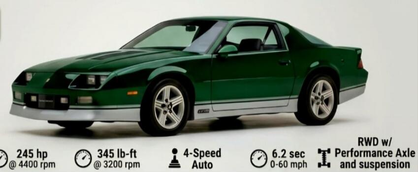 245 hp @ 4400 rpm, 345 lb-ft @ 3200 rpm, 4-Speed Auto, 6.2 sec 0-60 mph, RWD w/ Performance Axle and suspension