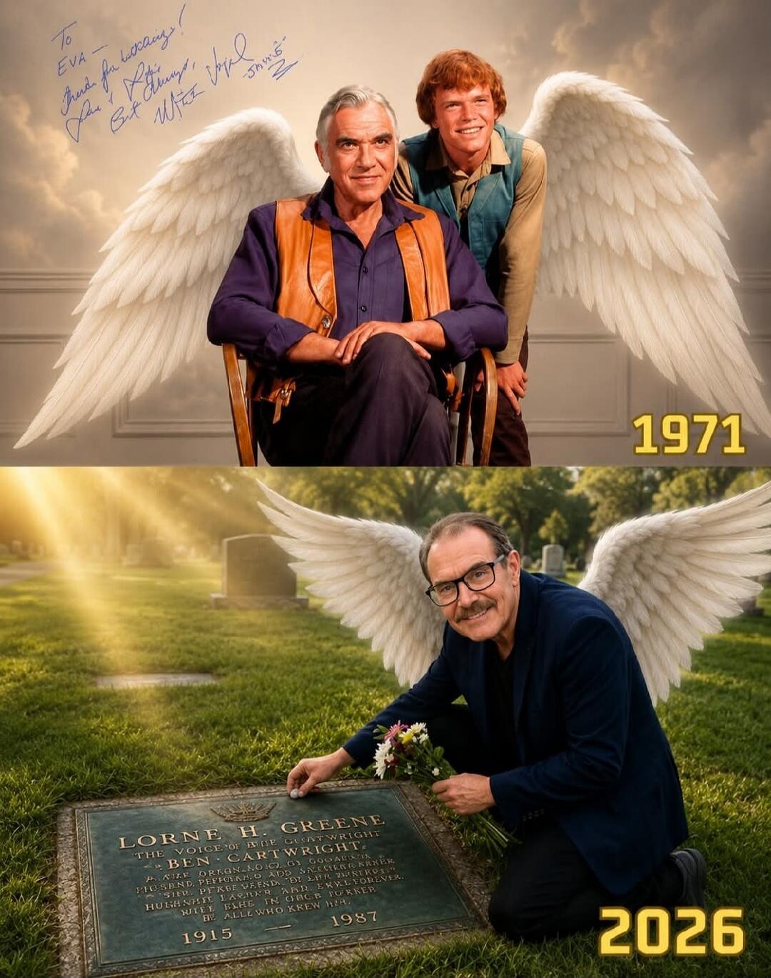 To EVA - Thanks for watching! The Best Always, Vocal Jimmie. 1971. LORNE H. GREENE. THE VOICE OF BEN CARTWRIGHT. 1915. 1987. 2026.