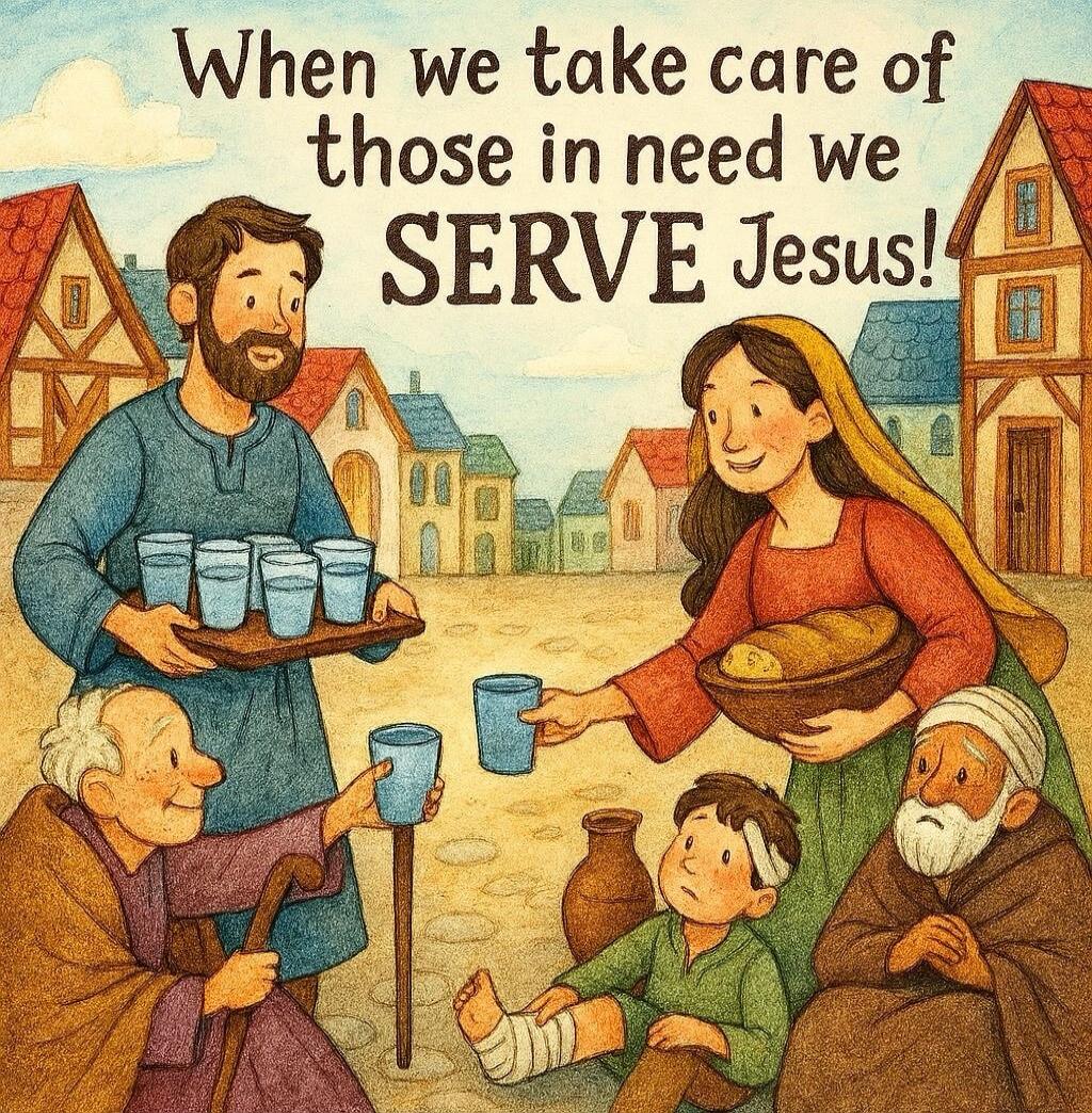 When we take care of those in need we SERVE Jesus!