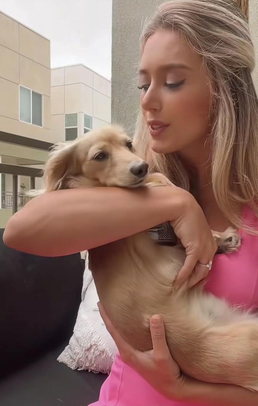 You are such a sweet little dog, aren't you? Yes, you are! I love you so much.
