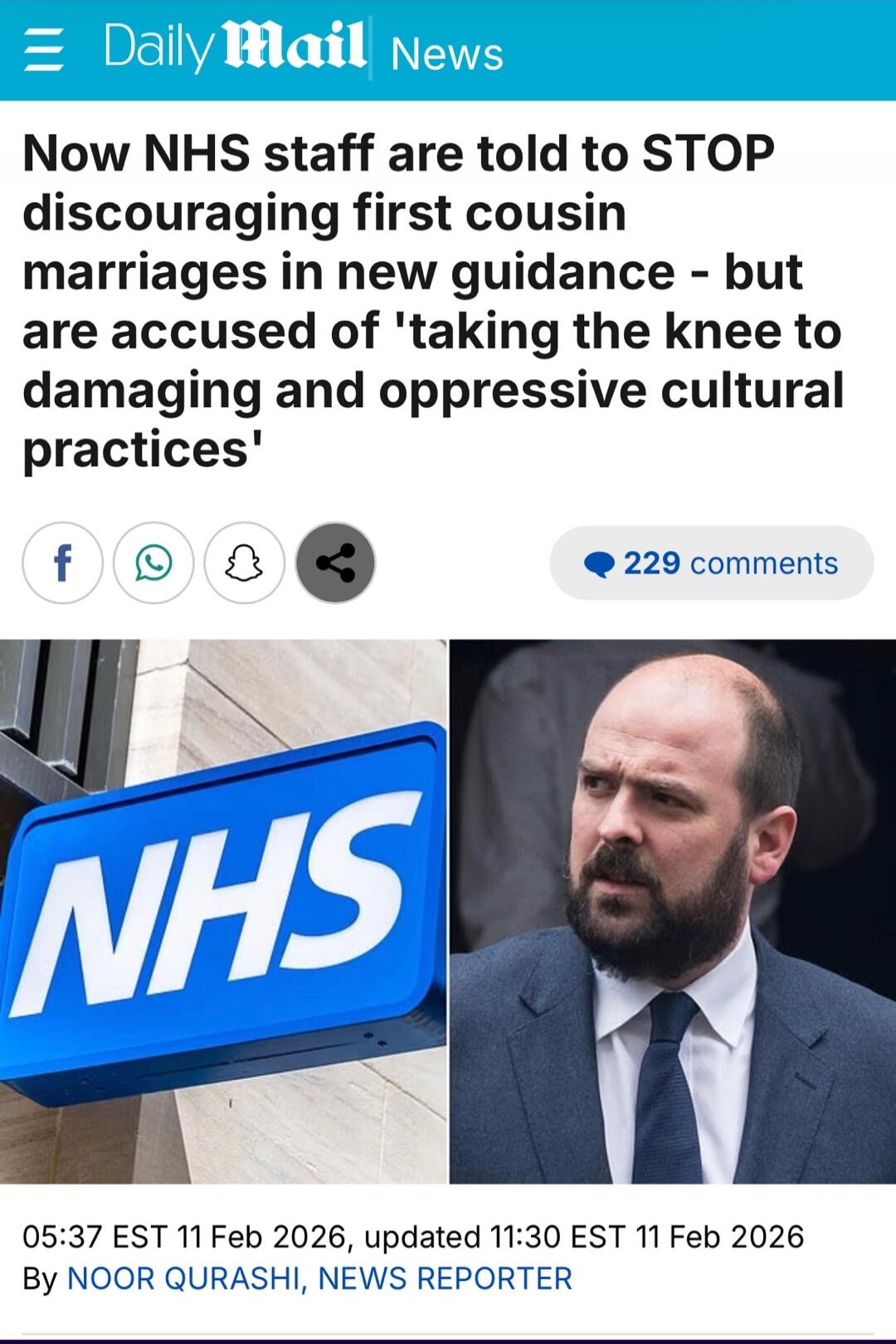 Now NHS staff are told to STOP discouraging first cousin marriages in new guidance - but are accused of 'taking the knee to damaging and oppressive cultural practices'