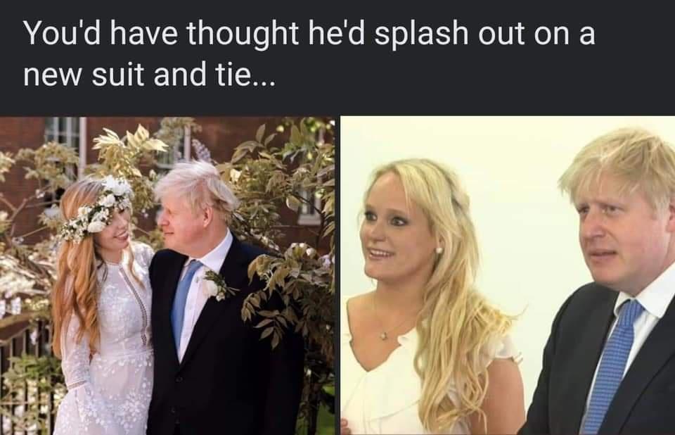 Youd have thought hed splash out on a new suit and tie