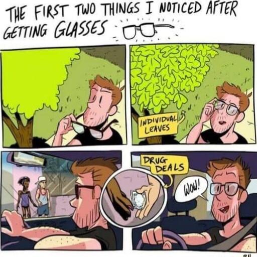 THE FIRST TWO THINGS T WOTICED AFTER GETTING GUSSES O Skl