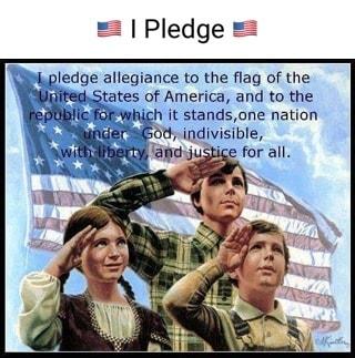 Pledge ates of America and to the Which it standsone nation Eod indivisible Bety ancju for all e