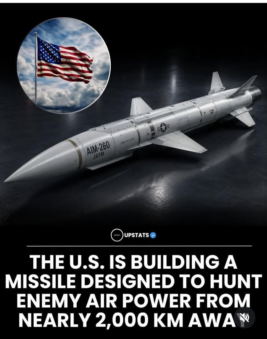 THE U.S. IS BUILDING A MISSILE DESIGNED TO HUNT ENEMY AIR POWER FROM NEARLY 2,000 KM AWAY. AIM-260 JATM.