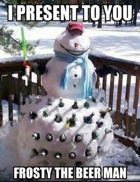 I PRESENT TO YOU FROSTY THE BEER MAN