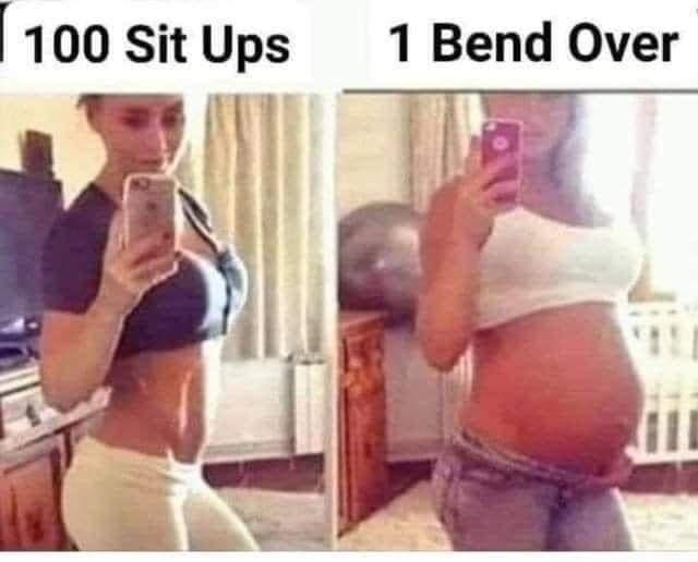 100 SitUps 1 Bend Over