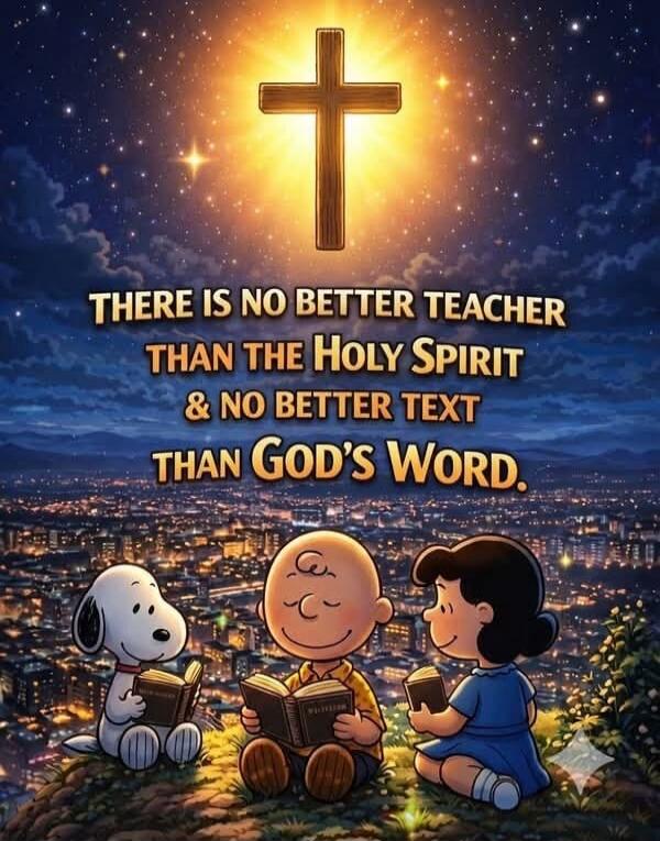 THERE IS NO BETTER TEACHER THAN THE HOLY SPIRIT & NO BETTER TEXT THAN GOD'S WORD.