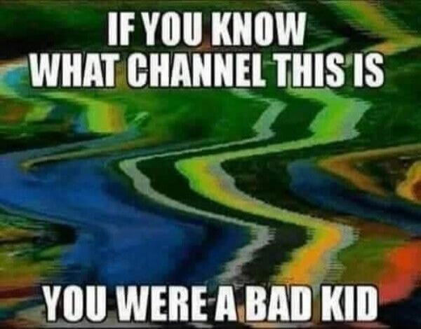 IF YOU KNOW WHAT CHANNEL THIS IS YOU WERE A BAD KID