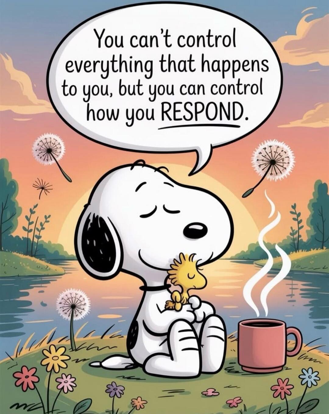 You can't control everything that happens to you, but you can control how you RESPOND.