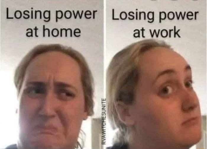 Losing power Losing power at home at work