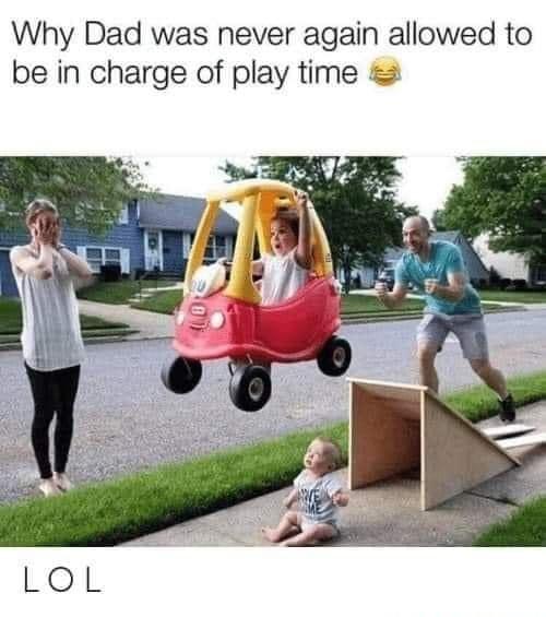 Why Dad was never again allowed to be in charge of play time