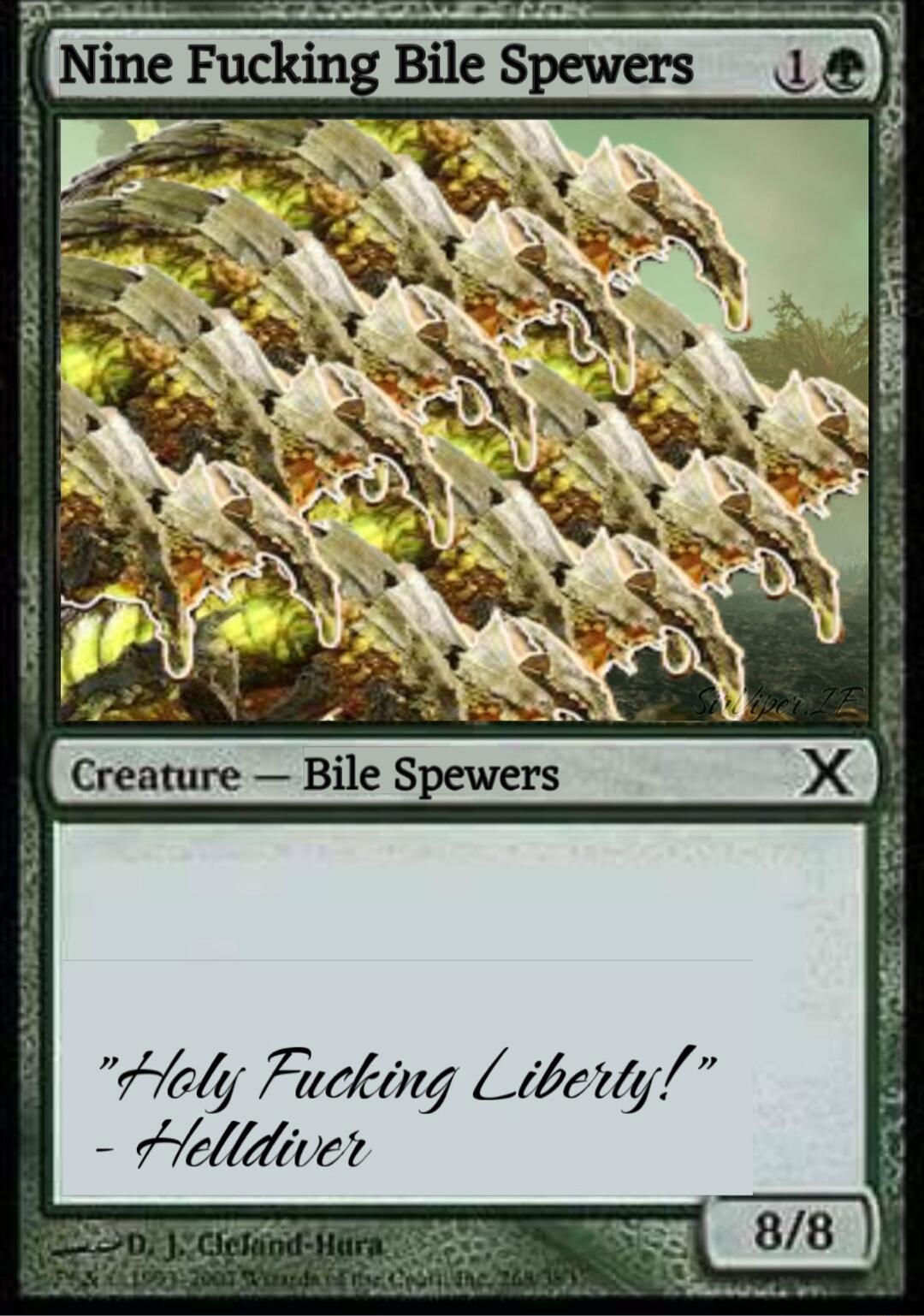 Creature Bile Spewers Hely Fucking Liberty Helldiver