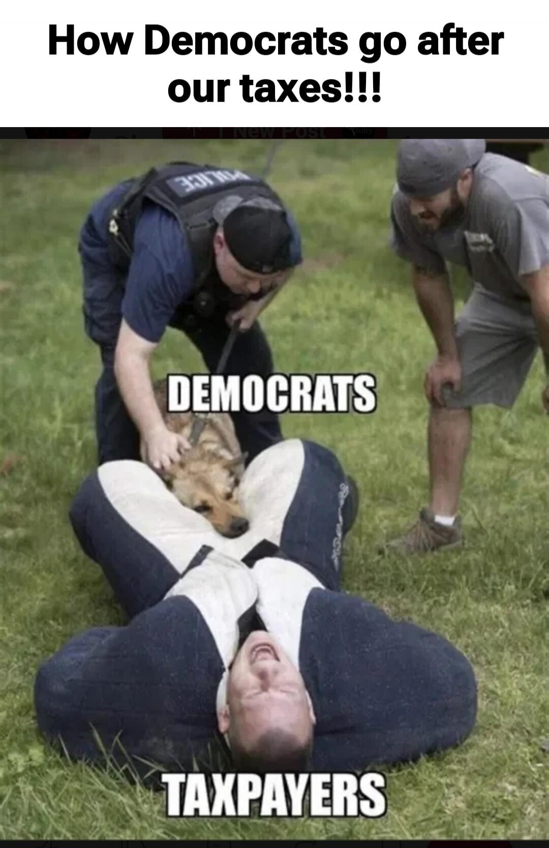 How Democrats go after our taxes!!! DEMOCRATS TAXPAYERS POLICE